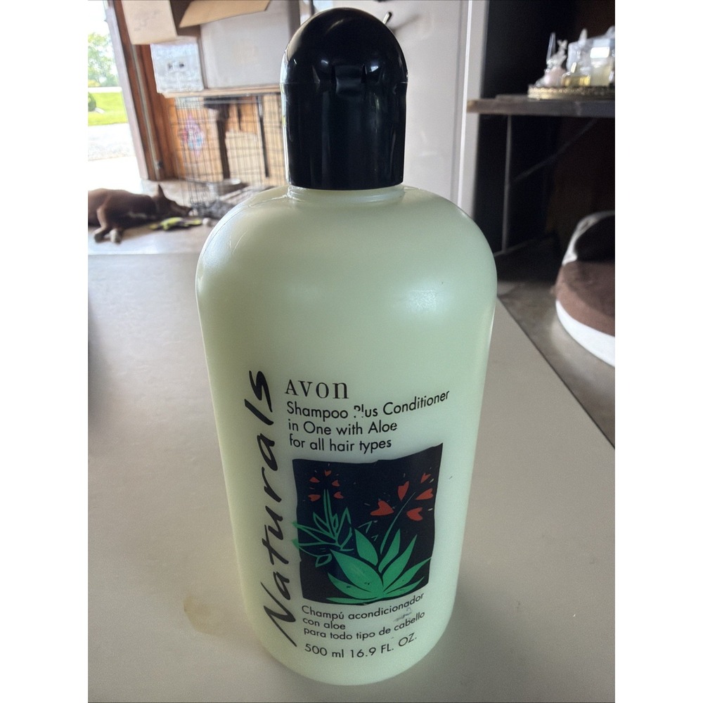 Vintage Avon Naturals NOS Shampoo Plus Conditioner With Aloe Hair Product